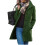 (RoyalBlue,M)Womens Thick Wool Coat With Button Front And Solid Color For Style Urban 7