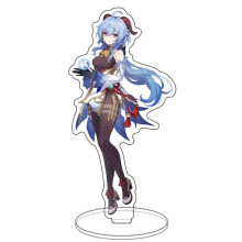 (36)Genshin Impact Barbatos Keqing Barbara Hutao Acrylic Figure Ornaments Stand