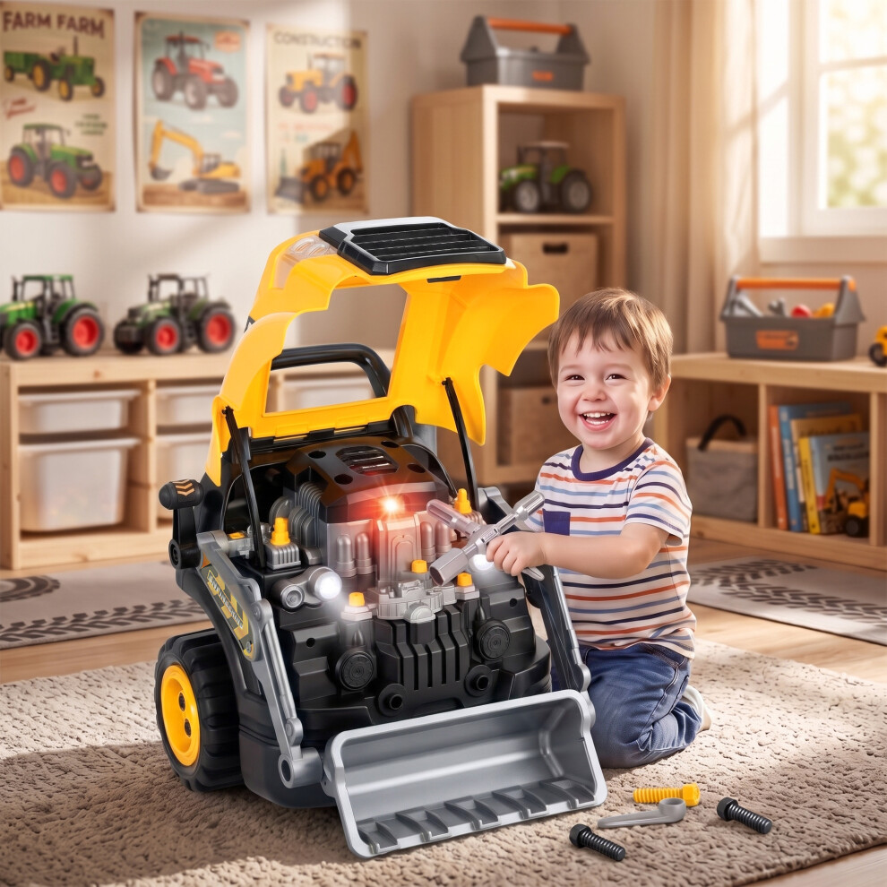 Aiyaplay Unisex Yellow Kids Truck Engine Toy With Spray, Lights, Sounds For 3-6 Years In Size 3 - Image 3