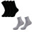 (Black)Sportsocken Polyester Baumwolle Herren einfarbig schlicht modisch und lässig 3
