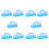 10X Portable Bread Box with Handle Loaf Cake Container Rectangular Food Storage Keeper Carrier 13 Inch Translucent Dome 1