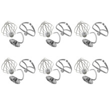 6X para Batidora para para 4.5-5 Qt. Batidoras de Pie con Cabezal Inclinable K45B/K5THCB/K5THBS para Paddle