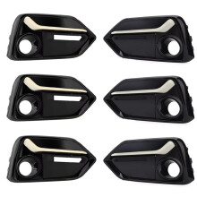 3 Par de Cubiertas de Luz Antiniebla para Parachoques Delantero Izquierdo y Derecho, Cubiertas de Faros, Orificio para Marco para Type R