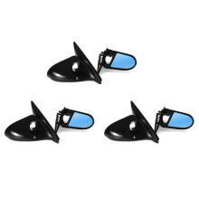 6x Cuchara Ajustable Manual Estilo 2X Espejo de Puerta Lateral de Automóvil Conjunto de Espejo Retrovisor para EG 2Dr 1992-1995 B