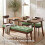 Homescapes (Forest Green) Cotton Armchair Booster Cushion 7