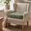 Homescapes (Forest Green) Cotton Armchair Booster Cushion 9