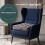 Homescapes (Grey) Cotton Armchair Booster Cushion 5