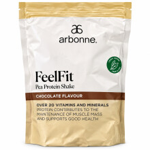 Arbonne FeelFit Pea Protein Shake Chocolate Flavour Vegan Gluten Free 1.2kg
