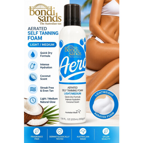 Bondi Sands Bondi Sands AERO Aerated Self Tanning Foam - LIGHT/MEDIUM 225ml