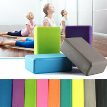 (Gray)Yoga Block Pilates Foam Foaming Brick Fitness Exercise Stretch Stretch Health