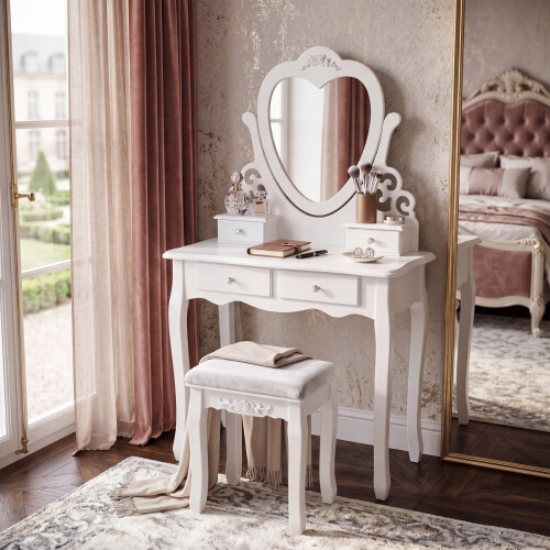 Dressing Table Vanity Makeup Desk Set 1