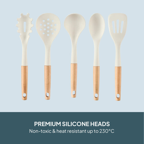 Cooks Professional Cooks Professional 5 Piece Silicone Utensil Set | White 2