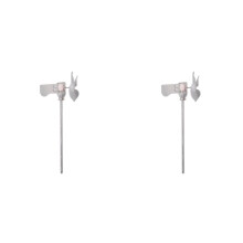2X Mulino A Vento LED con Luce di Sicurezza, Piccolo Mulino A Vento In Plastica, Generatore di Energia Eolica, Decorazioni per Auto