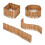 Houten gazonrand 20 cm hoog 1
