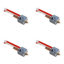4X SV06 Hotend Kit Metal High Flow Hotend Kit 0.4mm Brass Nozzle Pccessories for SV06 SV07 SV07
