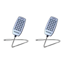2X 28 LED Reading Lamp LED USB Book Light Ultra Bright Flexible for Laptop Notebook PC Computer