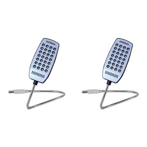 2X 28 LED Reading Lamp LED USB Book Light Ultra Bright Flexible for Laptop Notebook PC Computer