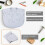2 Collare per Taglio Capelli In Silicone Impermeabile con Strisce per Parrucchiere 4