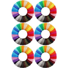 3D Printing Pen PCL Filament Refills 1.75mm, Pack of 120 Random Color, Low Melting Temp of 70, Gifts for Kids (200 FT)