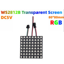 Pantalla de Matriz de Puntos WS2812B RGB 5050SMD Direccionable Individualmente, 8x8, 256 Píxeles, Panel LED Flexible A Todo Color, 10 Unidades