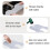2 Collare per Taglio Capelli In Silicone Impermeabile con Strisce per Parrucchiere 7