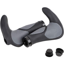 Ergonomic Bicycle Handlebar Grips for Mountain Bikes, Non Slip Rubber Bike Grips with Comfortable Palm Cushion for Riding, Riding Comfort