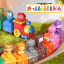 (B Train Set-box) Children Electric Track Train Toy Steam Rail Car with Light&Music Mini Engineering Car Set Kids Puzzle Boy Toys Xmas Gif