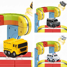 (ABC 3PCS) 1/3PCS Electric Magnetic Car Anti-Gravity For Magnetic Building Block Tracks Interactive Children Toy Train Railway Trac
