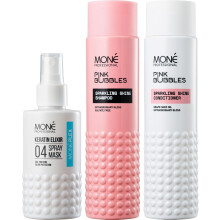 MONÉ Sparkling Shine Shampoo & Conditioner 2 x 300ml with Moneplex 04 Leave-In Conditioner Spray 150ml Set