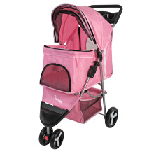 Pet Stroller Dog Cat Puppy Pram Pushchair Travel