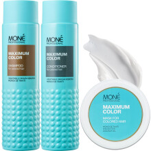 MONÉ Maximum Color Shampoo, Conditioner & Mask Set for Coloured Hair, 3 x 300ml