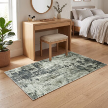 (80 X 150 CM, Frost) Non Slip Traditional Cashmere Rug Soft Faux Fur Winter Carpet