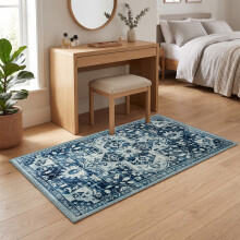 (80 X 150 CM, Tranquil) Non Slip Traditional Cashmere Rug Soft Faux Fur Winter Carpet