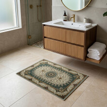 (60 X 110 CM, Willow Green) Non Slip Traditional Cashmere Rug Soft Faux Fur Winter Carpet