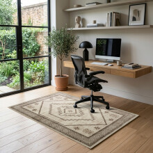 (120 X 170 CM, Radiant) Non Slip Traditional Cashmere Rug Soft Faux Fur Winter Carpet