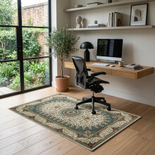 (120 X 170 CM, Willow Green) Non Slip Traditional Cashmere Rug Soft Faux Fur Winter Carpet