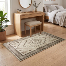 (80 X 150 CM, Radiant) Non Slip Traditional Cashmere Rug Soft Faux Fur Winter Carpet