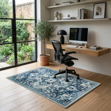 (120 X 170 CM, Tranquil) Non Slip Traditional Cashmere Rug Soft Faux Fur Winter Carpet