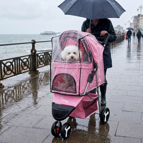 Actiaspet Pet Stroller Pram Pushchair With Cover 2
