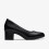 Clarks (Standard, 7 (Adults')) Shaya Poppy Black Leather 1