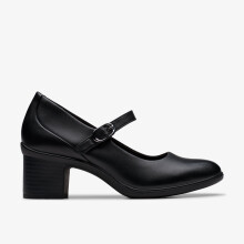 (Standard, 4.5 (Adults')) Shaya Jane Black Leather