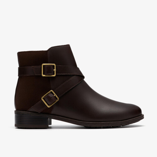 Clarks (Standard, 5 (Adults')) Havisham Bay Brown Leather