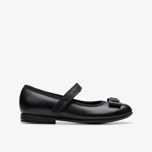 Clarks Finja Tap K. Black Leather