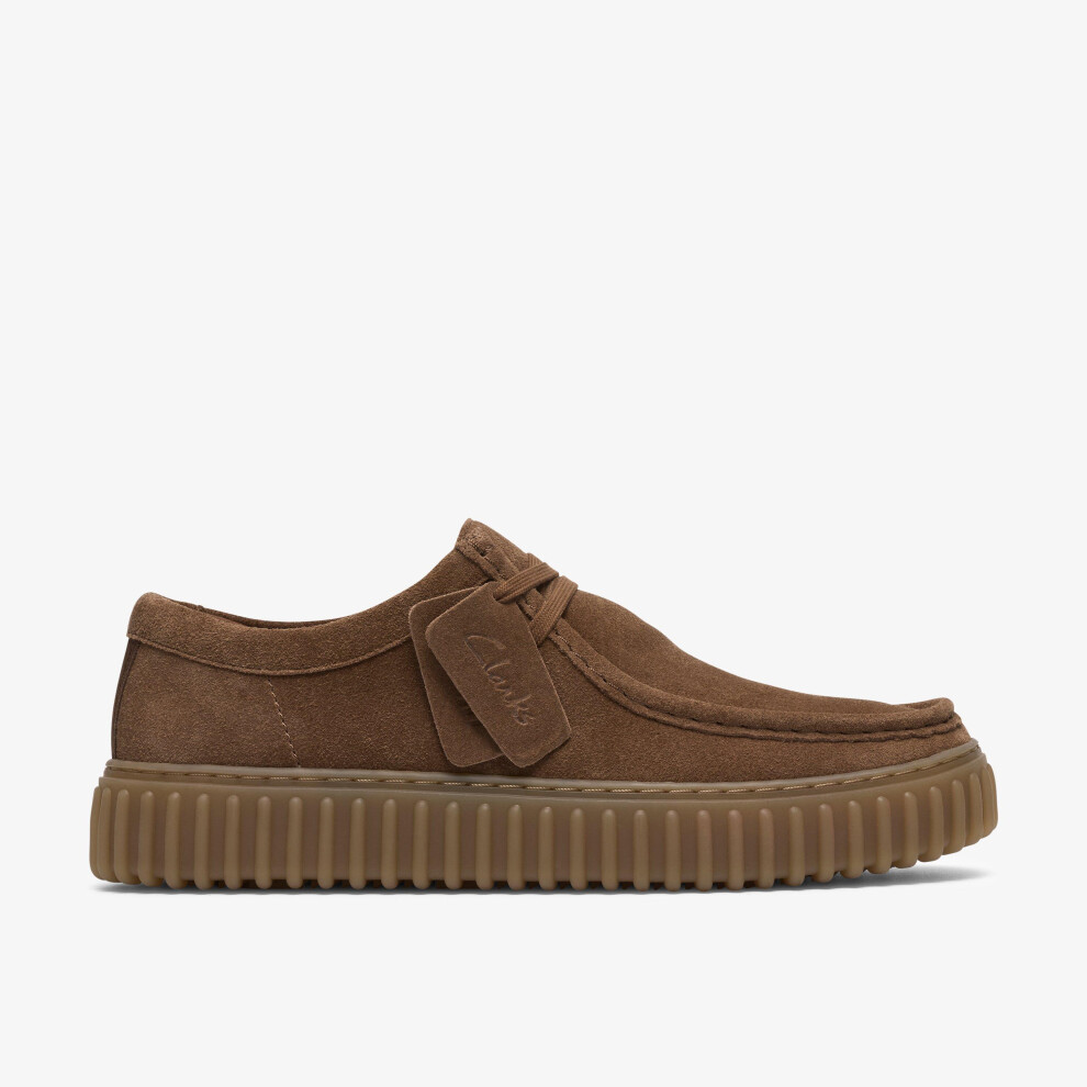 Clarks Men's Brown Torhill Lo Cola Suede Lace Up, Torhill In | Size: 8/Standard Fit - Image 2