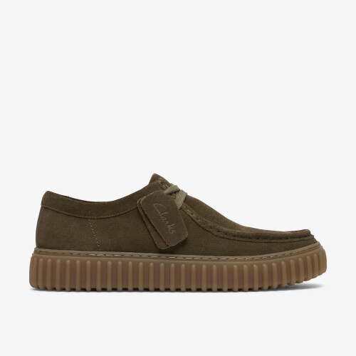 Clarks (Standard, 10 (Adults')) Torhill Lo Olive Suede