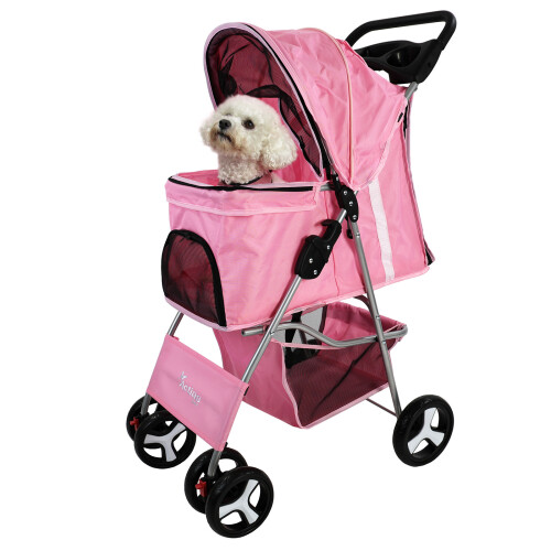 Actiaspet Pet Stroller Pushchair Pram in Pink 1