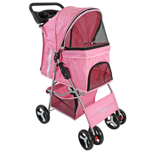 Actiaspet Pet Stroller Pushchair Pram in Pink