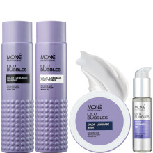 MONÉ Color Lemonade Blonde Hair Care Set, Shampoo, Conditioner, Mask 3 x 300ml & Oil 50ml
