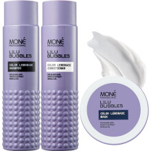 MONÉ Color Lemonade Shampoo, Conditioner & Mask Set for Blonde Hair, 3 x 300ml