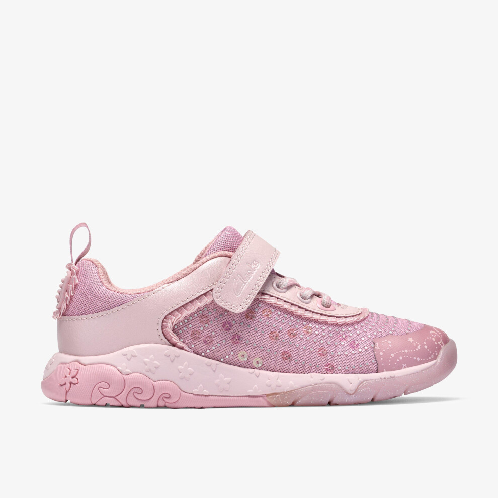 Clarks (Wide, 2.5 (Children's)) Tidal Wish K. Pink Combi